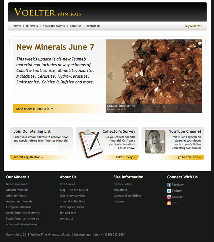 Voelter Minerals 2.0 - Home Page